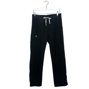 FIGS Kade Cargo Scrub Pants Black Women's Size Small Petite T21004P